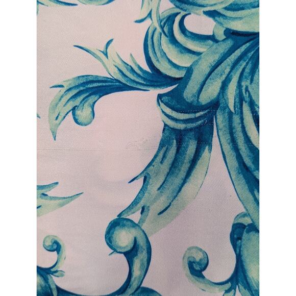 Cigar Couture 3XL Short Sleeve Button Up Baroque Syle Blue/Teal Moss - Picture 11 of 11